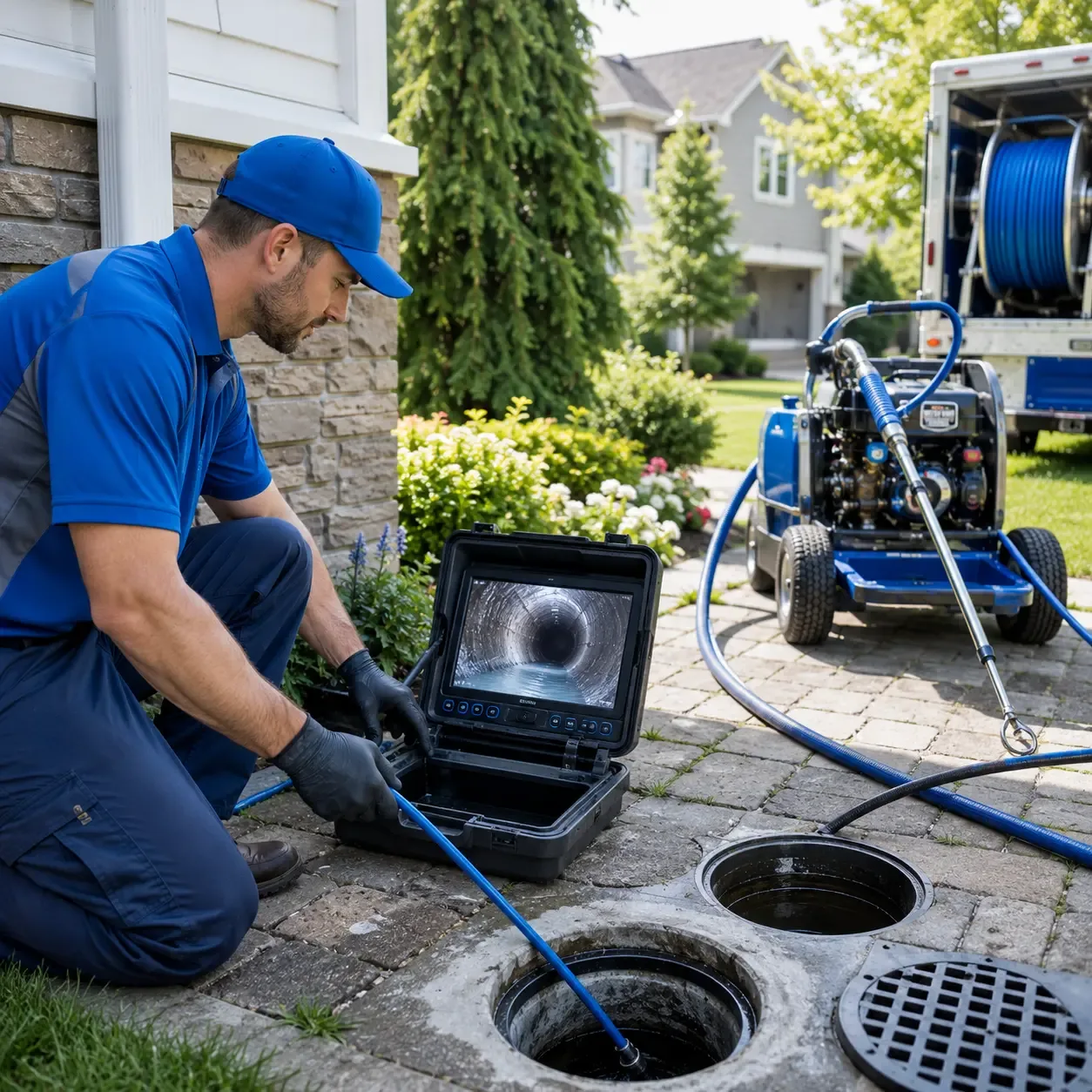 Outdoor drain cleaning professionals serving Harborside, ME
